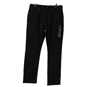 J. Crew Jeans Straight Signature Flex Mens 33x32 Black NWT $138 AY519